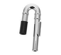 TOYANDONA Cabezal Acabado Fino de Flauta Travesera de Metal Niquelado y Plateado y Instalación Sencilla Boquilla Curva para Accesorios Musicales de Plata