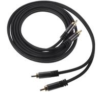 TOYANDONA Cable de Audio Doble Rca para Altavoces y Subwoofer Cobre Libre de Oxígeno, Transmisión de Señal Confiable y Conexión Coaxial para Tv y Coche