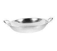 TOYANDONA Cacerola Inoxidable con Doble Mango Olla Pequeña Antiadherente de Herramienta de Cocina para Gas y Electricidad para Cocinas y de Inauguración