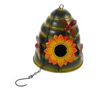 TOYANDONA Caja casa del pájaro Abeja Nido anidando decoración Exterior decoración Jardin Decoración jardín pájaros casa pajaros casa de pájaros de jardín Casas de pájaros para Exterior Metal
