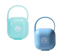 TOYANDONA Caja De 2 Piezas Caja De Chupete Funda Para Chupete Soporte De Caja De Almacenamiento De Chupete Estuche Porta Chupete Bebé Caja De Almacenaje Pinza Para Chupete Páginas