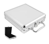 TOYANDONA Caja De Aleación para Fichas De Póker Alta Capacidad con Compartimentos para Cartas Maletín Resistente y Portátil Almacenamiento Seguro para Fichas y Tarjetas