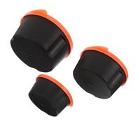 TOYANDONA Caja de Almacenamiento de Cebo para Gusanos 3 Piezas Plástico Naranja Translúcido Portátil y Transpirable Contenedor para Lombrices Adecuado para Pesca en Río y Mar Estación