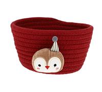 TOYANDONA Caja De Almacenamiento De Cuerda De Algodón Cesta De Almacenamiento De Cuerda De Algodón Almacenamiento De Vivero Contenedor De Almacenamiento Tejido Familiar Cesta De Baño Bebé