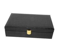 TOYANDONA Caja de Almacenamiento para con Tapa Abatible Diseño Imitación Portátil y Resistente Caja Organizadora Multifunción con Asa para Joyas y Cigarros