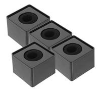 TOYANDONA Caja de Logotipo para Micrófono de Reportaje, Cubo de ABS con Esponja, 4 Piezas, Práctico para Estudio y Prensa