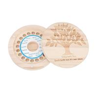 TOYANDONA Caja de Madera para Guardar Dientes de Recuerdos para Organizador de Dientes Protector de Cabello Fetal Contenedor para Incluye 1 Caja