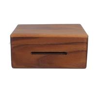 TOYANDONA Caja de Música DIY de Madera y Vidrio Marrón Movimiento de 15 Notas para Exhibir Creatividad Musical en Cumpleaños y Actividades Familiares