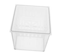 TOYANDONA Caja De Plástico Transparente para Cría De Peces, Pequeño Acuario De Escritorio con Cesta para Plantas, Mini Pecera para Peces Betta, Terrario para Plantas Acuáticas para Oficina