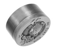 TOYANDONA Caja de Recuerdos de Primer Corte de Pelo para Contenedor Metálico Compacto Color Antiguo con Diseño de Almacenaje para Mechón y Cabello Fetal Regalo para Guardar Memorias