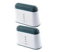 TOYANDONA Caja De Refrigerador Reutilizable Desodorante De Carbón Activado 2 Piezas Blanco Pp Adsorción Física Para Cocina y Congelador Aire Fresco Sin Olores