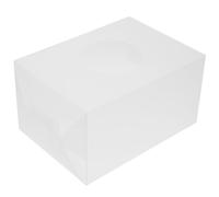 TOYANDONA Caja de Rifa Transparente Mate Cúbica, Contenedor de Almacenamiento para Votos y Sorteos, Urna Electoral Multifuncional para Fiestas y Eventos, Resistente y Compacta