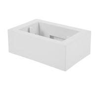 TOYANDONA Caja Eléctrica de Superficie Abs Color Claro para Conexiones Exteriores Instalación Fácil y Montaje en Pared, Adecuado para Empalmes y Tomacorrientes