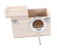TOYANDONA Caja Nido Grande de Madera para Periquitos y Accesorio de Cría para Pájaros Casa de Anidación Espaciosa y de Limpiar para Agapornis y Cacatúas