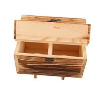 TOYANDONA Caja Nido para de Madera Maciza Exterior Resistente Diseño Doble Acceso para Reproducción de Periquitos y Ninfas Caseta Decorativa y Protectora para Pájaros