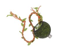 TOYANDONA Caja para Arañas Saltadoras De Reptiles Escondite De Araña Saltadora para Terrarios con Plantas Artificiales y Decoraciones para Lagarto Dragón Barbudo