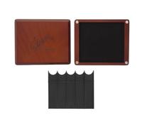 TOYANDONA Caja para Cañas de Saxofón y Oboe de Madera Marrón Doble Almacenamiento Portátil 10 Cañas, Diseño Elegante Adecuado para Clases de Música y Ensayos en Casa