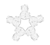 TOYANDONA Caja Pequeña para Golosinas Forma de Oso Transparente Set de 5 Unidades de 7 CM Adecuado para Regalos de Boda Shower y Fiestas Caja Porta Dulces Multiusos