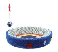 TOYANDONA Caja Rascadora para Gatos De Interior Rascador De Sisal para Gatos Rascador Redondo Cama Rascadora Nido para Salón Pequeños Pequeño Color
