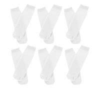 TOYANDONA Calcetines Blancos Rectos Sublimación, Algodón Transpirable, 30 Cm, Pack 6 Pares, Imprimibles Para Personalizar, Unisex, Suaves y Cómodos Para Uso Diario