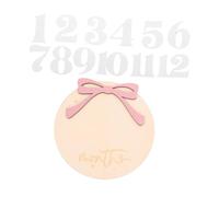 TOYANDONA Calendario Para Recién Nacidos Señales De Mensuales Marcadores De Madera Accesorios Para Fotografía De Bebés Para Sesión Fotográfica De Primer Mes