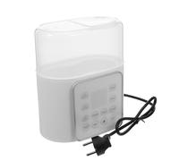 TOYANDONA Calentador de Biberones Portátil para Viajes Compatible con Leche de Fórmula y Lactancia Diseño para Dos Biberones con Adaptador Europeo