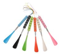 TOYANDONA Calzador Telescópico Ergonómico Mango Largo 6 Piezas | Herramienta Auxiliar para Calzado en Casa y Sentado, Apta para Hombres, y Cuidadores