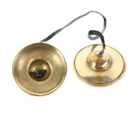 TOYANDONA Campana De Cobre Tibetana Platillo De Dedo Para Instrumento De Percusión De Campanas Para Yoga Platillo De Mano