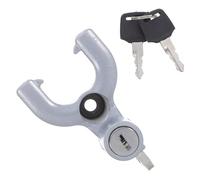 TOYANDONA Candado de Seguridad en Aleación de Aluminio para Casco de Motocicleta con Gancho Fijo para Manillar, Bloqueo Antirrobo para Bicicletas y Scooters Eléctricos