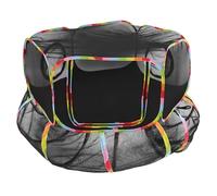 TOYANDONA Carpa para Gatos al Aire Libre Túnel Plegable de Poliéster Tafetán Negro, Parque Creativo para Gatos, Uso Exterior Adecuado para Viajes y Diversión