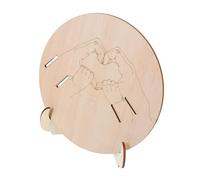 TOYANDONA Cartel de Anuncio de Madera para Recién Nacido con Grabado Soporte Ligero y Portátil para Pulseras Hospitalarias Señalización Precisa para Maternidad y Foto de Bienvenida