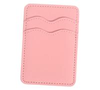 TOYANDONA Cartera Adhesiva para Teléfono con Doble Compartimento Funda de PU Rosa para Tarjetas de Crédito y Compatible con Varios de Móviles Diseño Ultra Delgado y Práctico