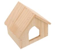 TOYANDONA Casa De Madera para Hámster Refugio Natural para Roedores para Hámsters y Chinchillas Secreto y Resistente y