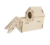 TOYANDONA Casa de Madera para Hámsters Refugio y Seguro para Mascotas para Descanso y Material Natural y Duradero Privado para Mejores Sueños