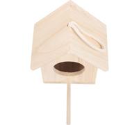 TOYANDONA Casa Nido de Madera para Pájaros Estructura Sólida y Protección contra Viento y Depredadores para Lugares de Descanso y Vida de Gorriones y Pinzones