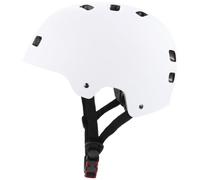TOYANDONA Casco Deportivo 6 a 12 Años para Patinaje y Scooter, Ligero Hebilla Ajustable, Material Abs, Casco Protector Infantil Blanco para Balance Bike
