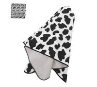 TOYANDONA Cat Calming Wrap para Gatos de Envoltura con Estampado de Vaca Antideslizante para Recorte de Uñas y Alimentación y Transpirable para Cuidado Casa y Salón