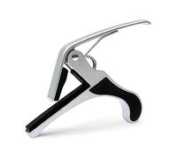 TOYANDONA Cejilla de Guitarra Metálica Plateada para Guitarra Acústica y Eléctrica, Aleación de Zinc Resistente, Tamaño 10x6x3 Cm, Accesorio Portátil para Cambio de Tono Rápido y Seguro