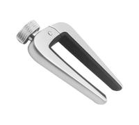 TOYANDONA Cejilla de Metal Ajustable para Guitarra Clásica y Acústica 6/12 Cuerdas, Mandolina, Color Plateado, Clip Afinador para Músicos Profesionales y Aficionados