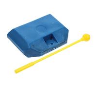 TOYANDONA Cencerro Doble De Plástico Azul Para Niños 13x9 Cm, Instrumento De Percusión Infantil, Juguete Musical Educativo Para Baterías y Juegos De Percusión
