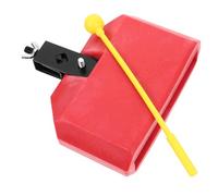 TOYANDONA Cencerro Para Batería De Percusión Latina Rojo Accesorio Duradero Con Abrazadera De Montaje y Ligero y Portátil Herramienta Para Músicos y Regalos Para Bateristas