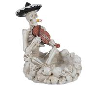 TOYANDONA Cenicero de Resina Diseño de Calavera para Escritorio y Exterior, Fácil de Limpiar y Resistente, Adecuado para Decoración de Halloween y Uso en Oficina o Sala