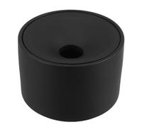 TOYANDONA Cenicero Grande de Cerámica con Tapa Anti-Humos, Contenedor de Cenizas para Cigarrillos, Accesorio para Fumar en Casa, Oficina y Patio, Diseño Moderno Zen Negro, 1 Pieza