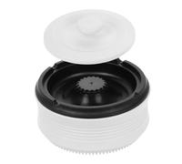 TOYANDONA Cenicero Inteligente Eléctrico Blanco Marfil, Purificador De Cenizas Recargable, para Hogar, Oficina y Coche, Gran Capacidad y Funcionamiento Automático