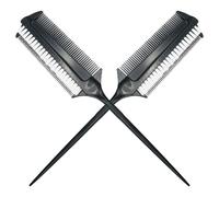 TOYANDONA Cepillo Aplicador para Teñir el Cabello de Doble Cara, 2 Piezas Reutilizables para Uso en Salón y Hogar, Pincel Profesional para Aplicar Tinte y Reflejos, Herramienta Multiusos