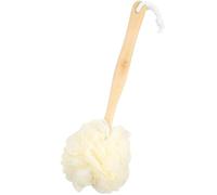 TOYANDONA Cepillo de ducha de doble cara con cerdas rígidas y lufa que exfolia y masajea la piel, ideal para hombres y mujeres (35 cm)