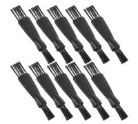 TOYANDONA Cepillo de Limpieza para Afeitadora Eléctrica de Hombre Mini Doble Cabezal 10 Unidades Negras Cepillo Repuesto para Cortapelos y Recortadoras Adecuado para Uso Doméstico y