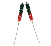 TOYANDONA Cepillo de Limpieza y Cuidado para Piccolo Hilo de Algodón y Cuerpo Metálico, Flexible y Eficaz para Eliminar Huellas, Pack de 2 Piezas Adecuado para Mantenimiento de Instrumentos