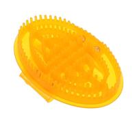 TOYANDONA Cepillo de masaje Meridian: Cepillo corporal de PVC para masaje - manual para relajación, ergonómico y con la piel - Masajeador para el hogar y el salón de belleza, color naranja