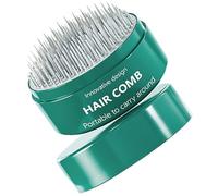 TOYANDONA Cepillo de Pelo de Paleta Mini Verde para Mujer Masaje Delicado, Material Abs y Tpr, Peine Desenredante Portátil Adecuado para Viaje y Cuidado del Cabello
